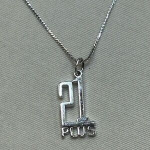 Dorlan Vintage 1969 Sterling Silver 21 PLUS Pendant and Necklace